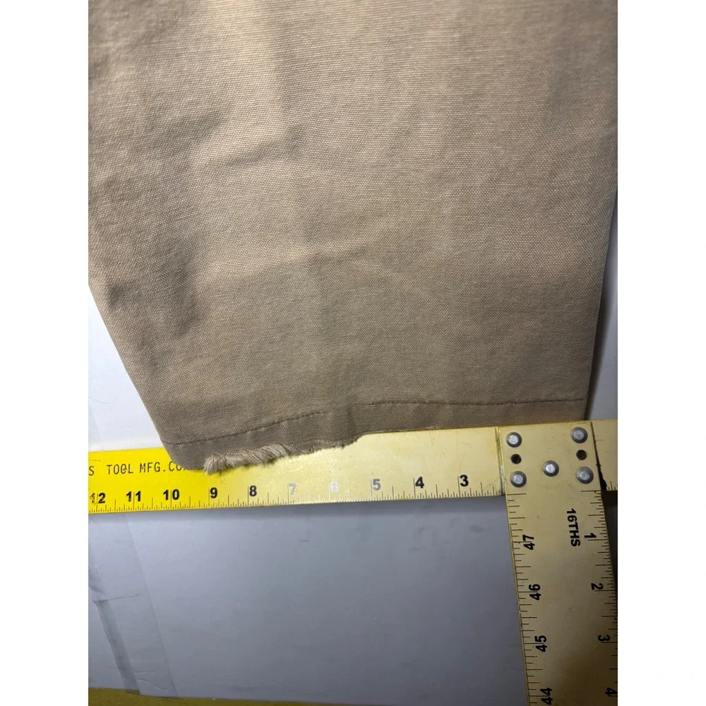 Carhartt B11 BRN Mens 38x34 Tan Duck Canvas‎ Carpenter Work Pants USA Union